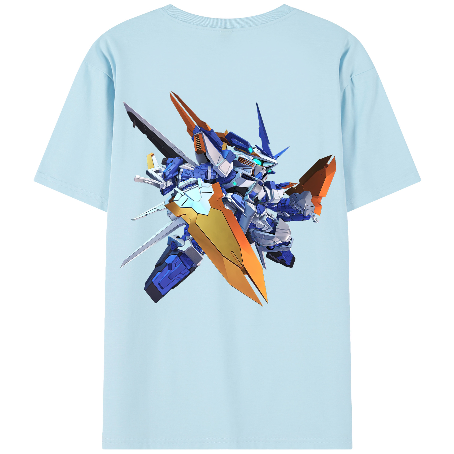 （画像用） 機動戦士ガンダム Mobile Suit Gundam 綿100％半袖Tシャツ（背面プリント）